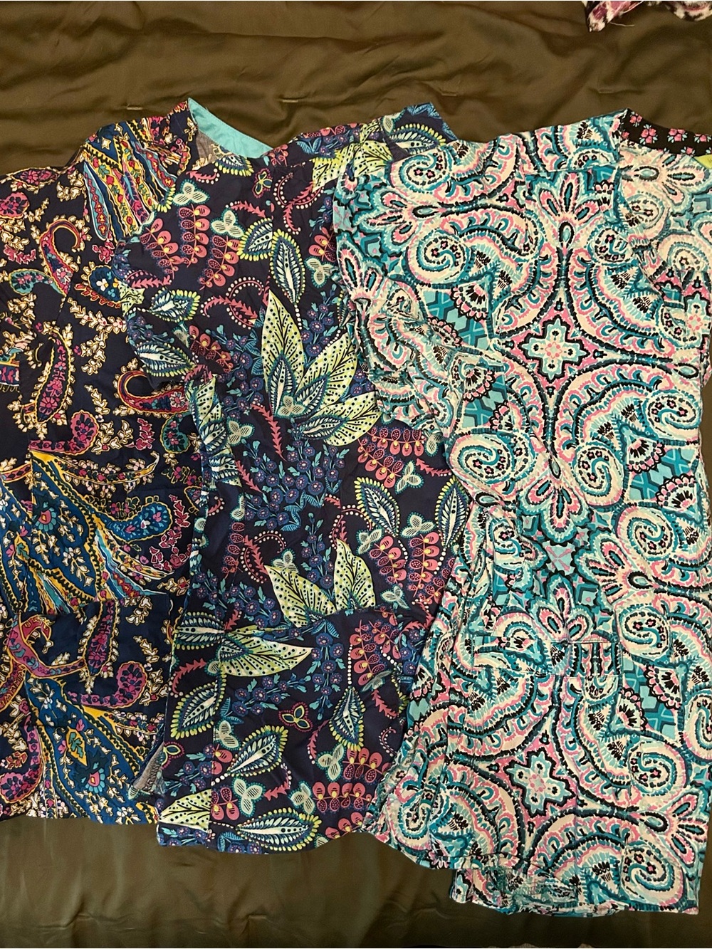 Vera Bradley Scrub Tops (3)